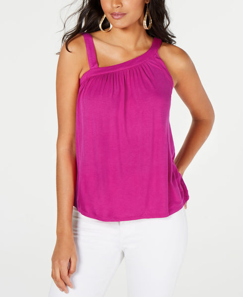 Thalia Sodi Asymmetric Neck Sleeveless Top